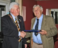 The District Governor John Barbour visited the Club and after an entertaining short talk presented Graham Young with the Paul Harris Fellowship.